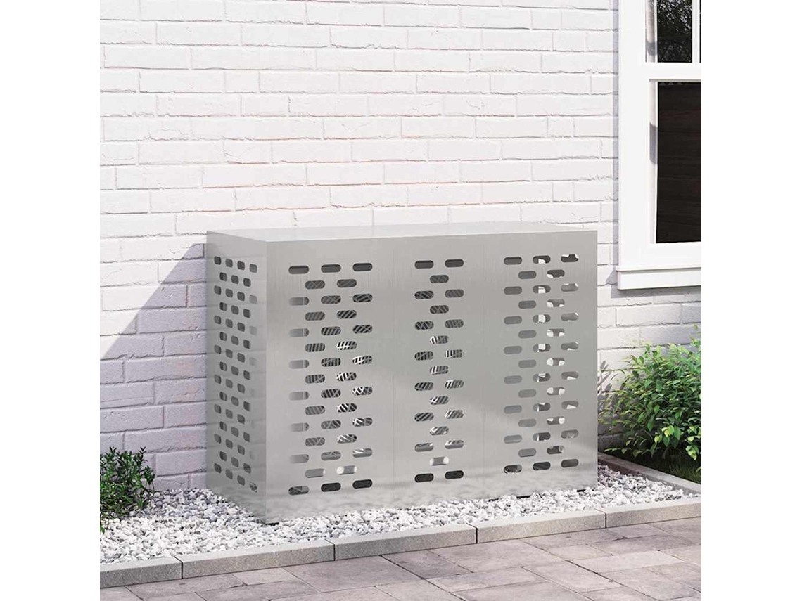 Vidaxl Capa De Ar Condicionado Prateado 110 X 50 X 80 Cm