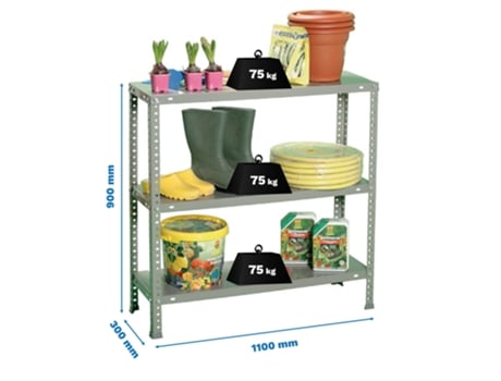 Advantage Superplus 3/300 900 Prateleira Metálica Cinza