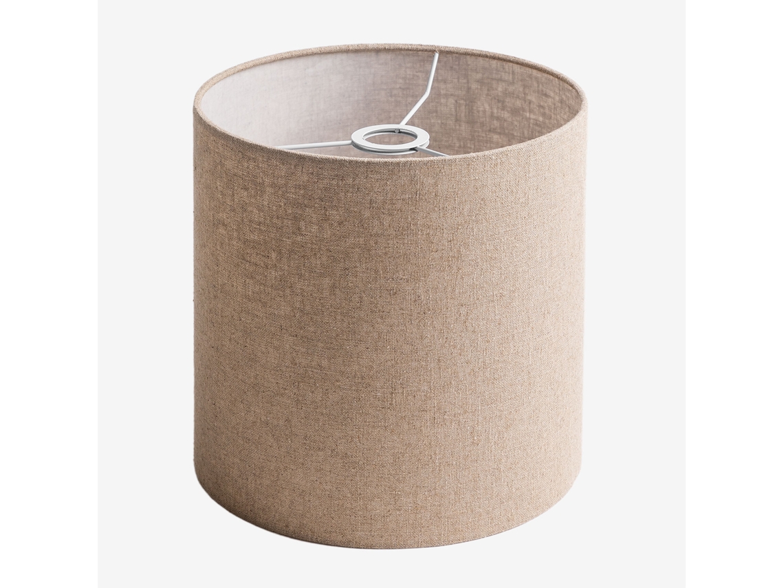 Sklum Arlina Tecido Para Abajur Linho Castanho Areia Claro Ø30 Cm - ↑30 Cm