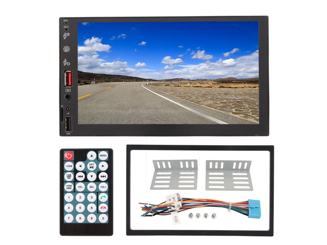 Player Mp5 Carro 7 Polegadas Touchscreen Fhd
