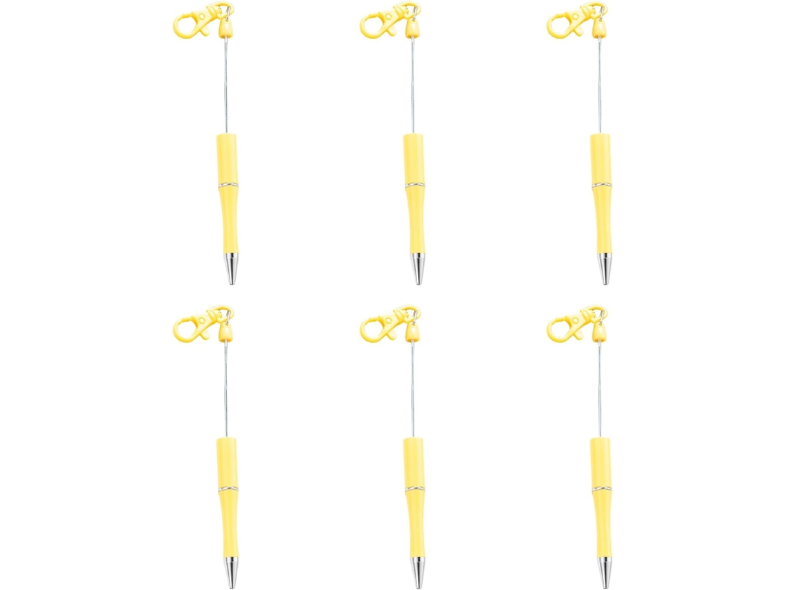 Caneta Com Miçangas, Caneta De Papelaria De 1, 0 Mm, Chaveiro Para