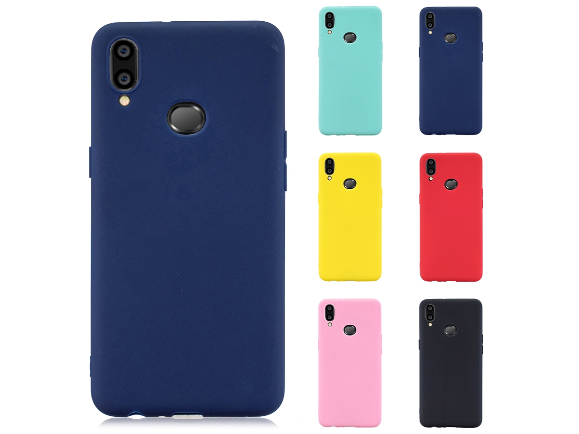 Capa de Telefone para Samsung A20s Vermelha Yuexinghui Produto em Liquidação EOOCOO (cor Solida Mate)