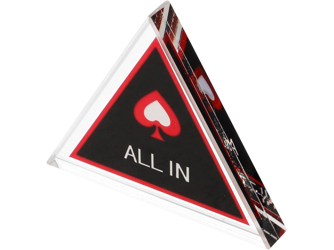 Botão De Dealer Triangular De Vidro, Marcador De Apostas Robusto