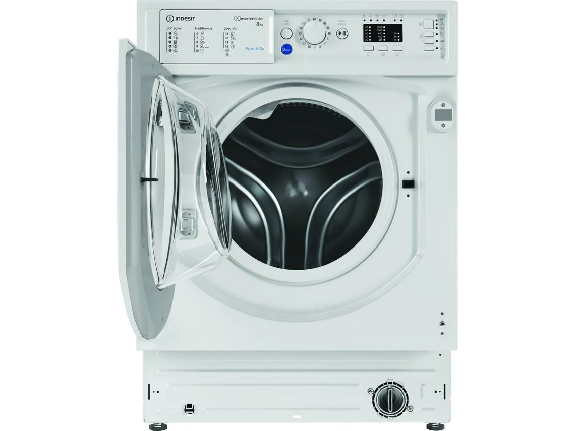 Máquina de Lavar Roupa Encastre INDESIT BI WMIL 81285 EU (8 Kg - 1200 rpm - Branco)