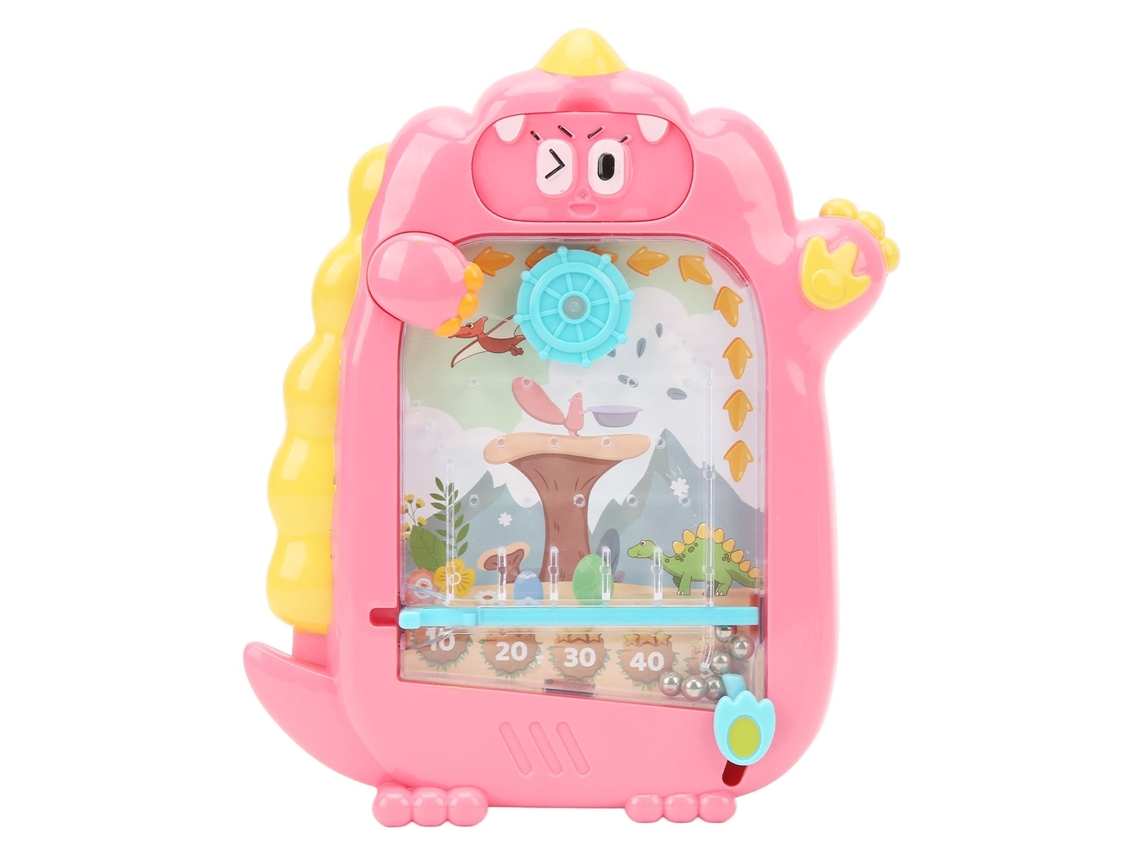 Primerox tábua de Desenho Magnética de Dinossauro Infantil Educativa Duas Faces com Beads Rolantes Rosa