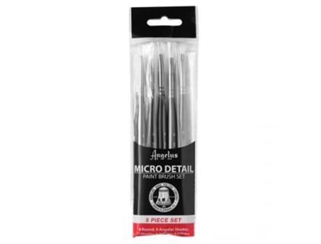 Conjunto 5 Pincéis Angelus Micro Detail Paint Brush