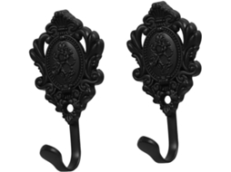Conjunto De 2 Ganchos De Parede Vintage Para Casacos, Cachecóis