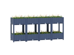 Vidaxl Canteiro Elevado 160x40x71 Cm Polipropileno