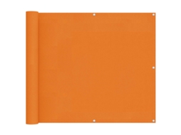 Conjunto 1 Tela De Varanda Vidaxl Laranja Poliéster (100 X 700 Cm)