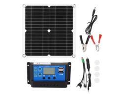 Kit Painel Solar 12w 12v Monocristalino Semi flexível Ip65 | S/MARCA