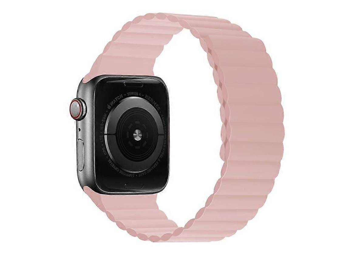 Pulseira De Relógio Magnética De Silicone Bicolor Compatível Com Apple Watch Ultra 2 49 Mm / Série 9 45 Mm / Se 44 Mm / Ult Saisiyiky (2023)