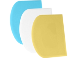 Raspador de Massa, Cartão de Massa 3pcs Azul, Amarelo e Branco ZYBLSSBB