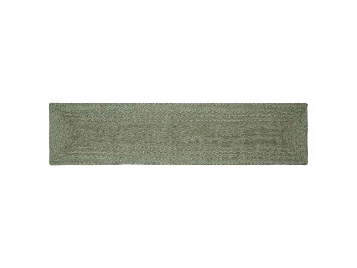 Conjunto 1 Carpete De Área Vidaxl Verde-azeitona Juta (60 X 300 Cm)