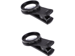 Lente Macro de 2 Peças para Smartphone com Clipe, Detalhes da Lente Fotográfica SFUSHOS