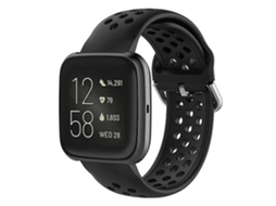 Pulseira De Relógio Lurelia 23 Mm Fitbit Blaze / Fitbit Versa 2 Universal Sport Silicone Preto