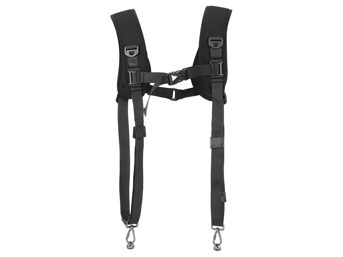Arnés De Hombro Doble De Liberación Rápida Puluz Pu6002 Con Almohadilla Suave, Descompresión Y Transpirable Para Cámara Dslr