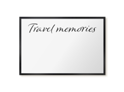 Magnetic Glass Board Travel Memories For The Hall Espelharte (60x40 Cm)