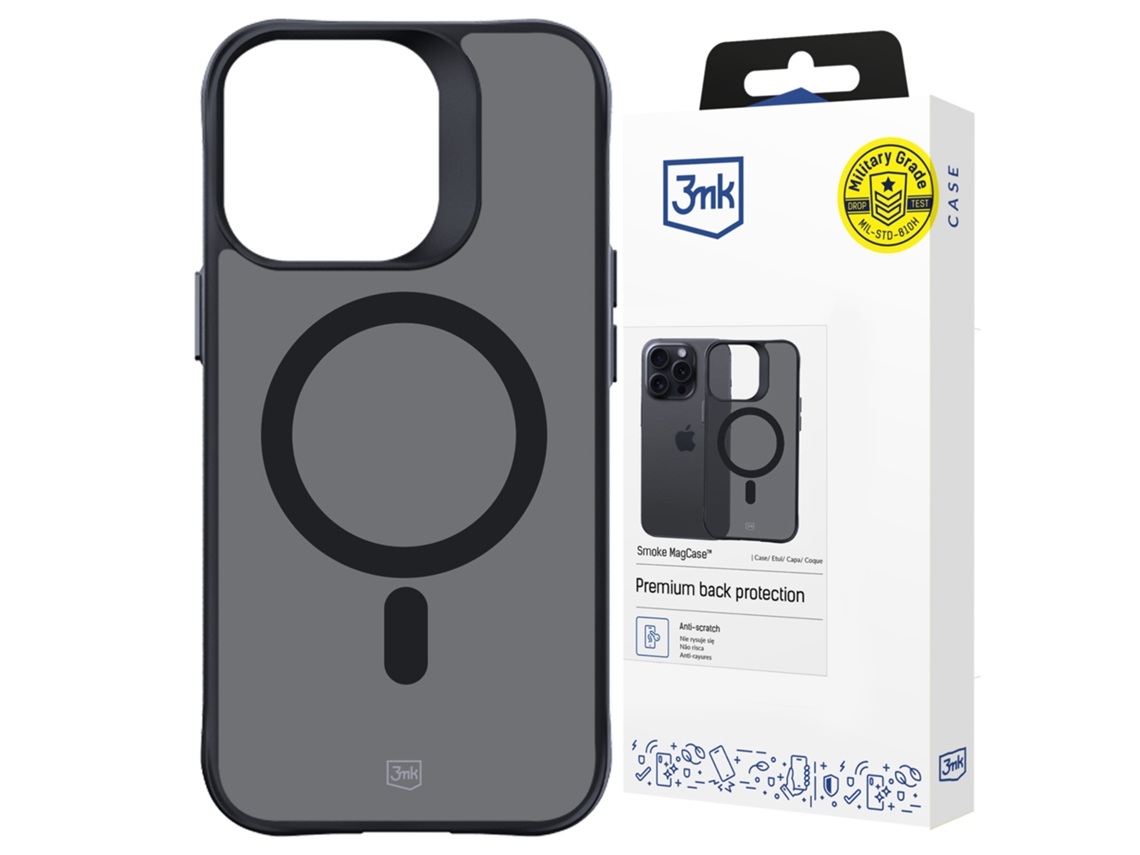 3mk Smoke Magcase Para Apple Iphone 13 Pro Max Capa Protetora Com Magnético