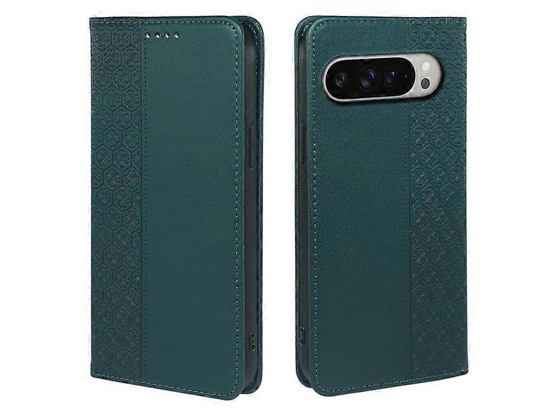 Capa Tipo Trevo Quatro Para Google Google Pixel 9 Pro Veanxin Pele Bege