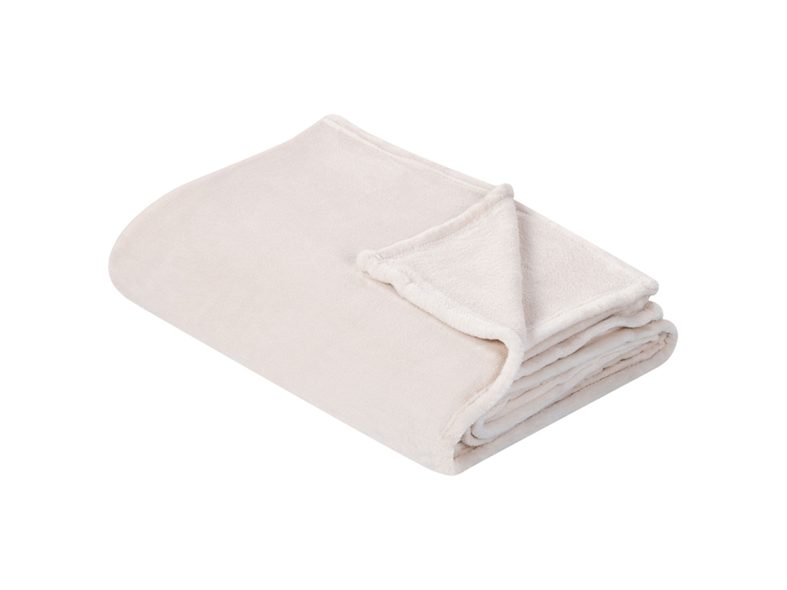 Colcha Decorativa Beliani Bayburt De Poliéster Blanco 200x220x1