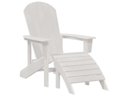 Maison Exclusive - Cadeira Adirondack Branco Hdpe