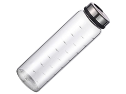 Pote de Tempero de Vidro Nova Line 500ml com Tampa de Aço Inox | S/MARCA