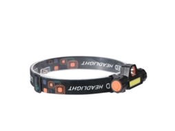 2026 lanterna Frontal Recargável Q5+cob Luz Brilhante para Caminhada Camping Pesca Ajustável 90 Graus