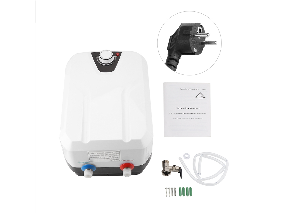 Aquecedor De Água Pequeno Da Laxiscreed, 8l, Saída Superior, Plugue, Venda Exclusiva Para Arb. Internacional