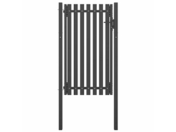 Fence Gate, Fence Gates Vidaxl Antracite Aço (1 X 2.25 M)