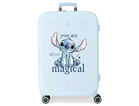 DISNEY Maleta Mediana Abs Rígida Stitch You Are Magical Azul