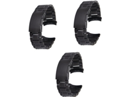 Conjunto 3 Pulseiras Relógio Inoxidável Aço GOKOCO