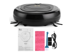 Laxiscreed Robô De Limpeza 1800pa 3 Em 1 Para Casa, Preto, Com Tela E Carregador Usb