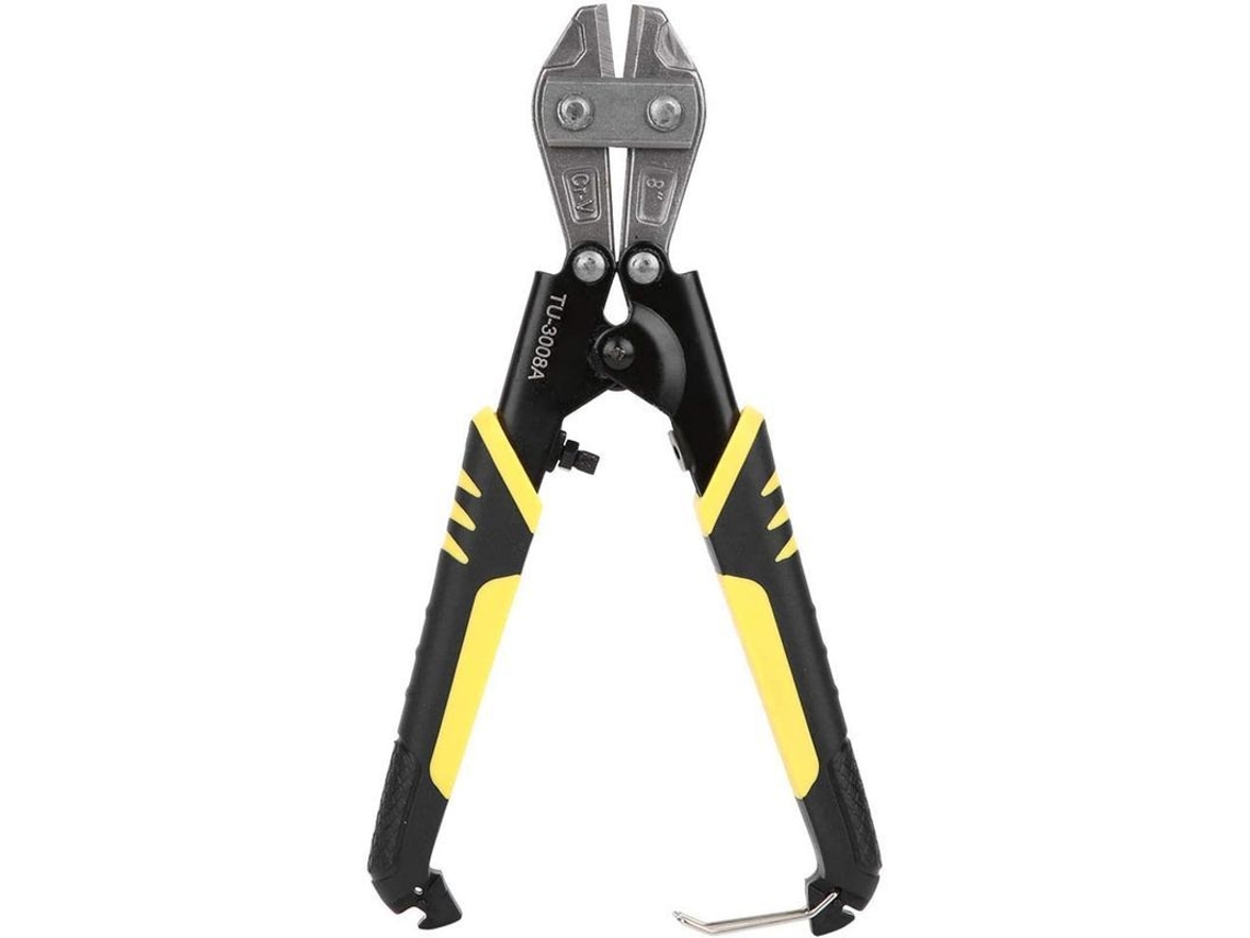 Cortador De Cabo De 8 Polegadas, Aço Cromo-vanádio Resistente, Ergonômico Antiderrapante, Para Porcas, Correntes, Parafusos E Fios
