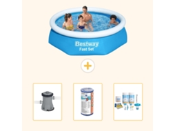 Bestway Piscina Bestway Fast Set Redonda - 244x61 Cm - 4-peças S22627