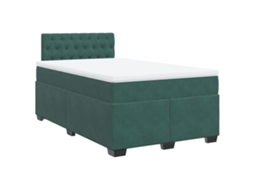 Box Spring Bed, Box Spring Beds Vidaxl Verde Veludo (120 X 190 Cm)