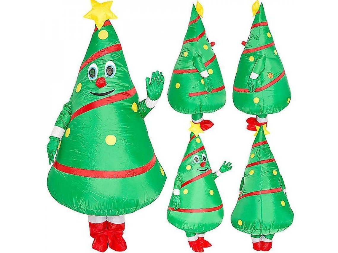 Traje Hinchável De Natal Árvore De Natal Divertido Para Adultos Com Ventilador Awj