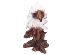 Escultura de Resina de Águia LAXISCREED para decoração de casa e escritório, 26,5x17x15cm