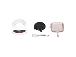 Ats conjunto de Utensílios de Cozinha para Casa de Boneca 1:12 Forno Panela Espátula Aço Miniatura Cozinha Branca