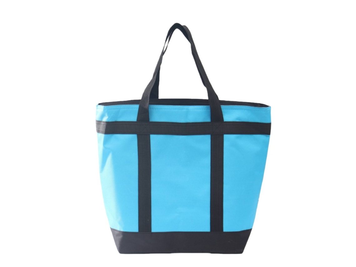 Bolsa Térmica Grande Com Revestimento Interno De Alumínio, 55x43x20cm, Ideal Para Ir Ao Trabalho, Piqueniques E Compras, Na Cor Azul