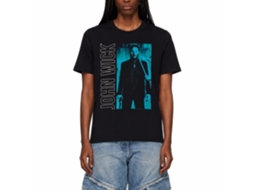 Rockinstone John Wick Vertical Text And Rectangle Black Adult T-shirt Size:xxl