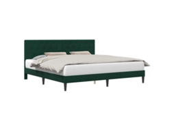 Estrutura da Cama Verde escuro 200 X 200 Cm Veludo MAISON EXCLUSIVE
