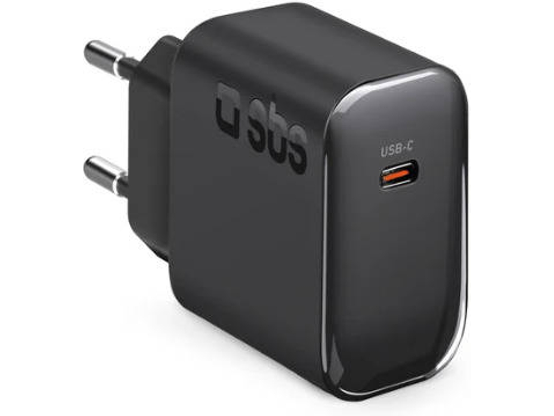 Carregador de parede SBS USB-C (45W - Preto)