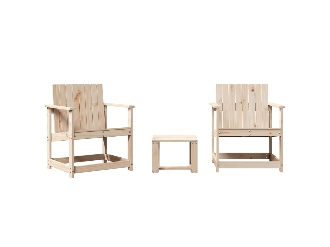 Garden Lounge Set, Garden Lounge Sets Vidaxl Marrom Madeira De Pinho (n/a)