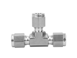 Conector De Compressão Ferrulha Tee Diametro Igual Inox 316 Aço Inoxidável Ss-600-3ф1/4
