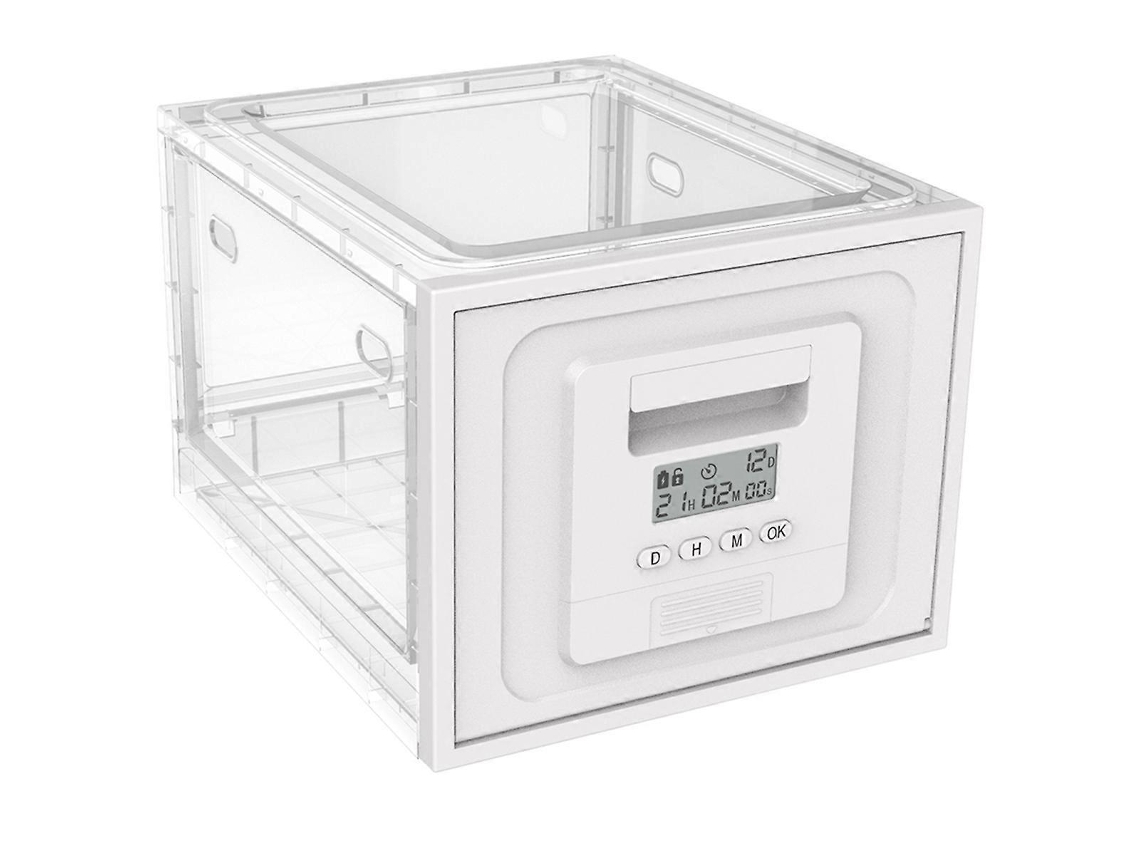 Lindo Bloqueador Com Temporizador, 11.9x9.3x7.6 Polegadas, Branco, Para Controle De Hábitos
