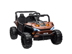Carruagem Elétrica 12v Controle Remoto 2.4ghz 103x69x59h, Marrom