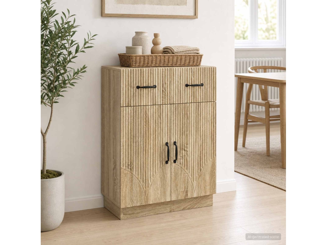 Vidaxl Buffet Carvalho Sonoma 66 X 34,5 X 87 Cm Derivados De Madeira