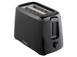 Torradeira Tomado Preta 700w 2 Fatias 6 Configurações Torradeira