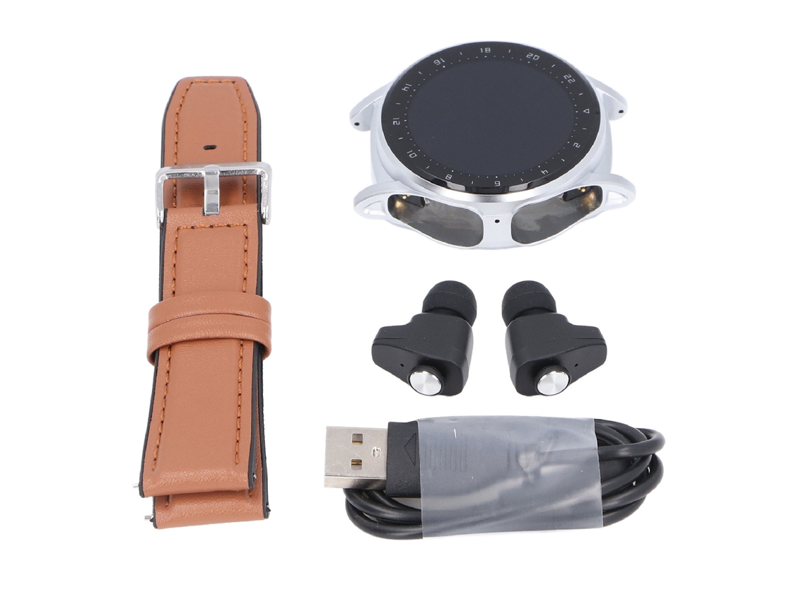 Relógio Inteligente com Fone Bluetooth TWS e NFC EOOCOO
