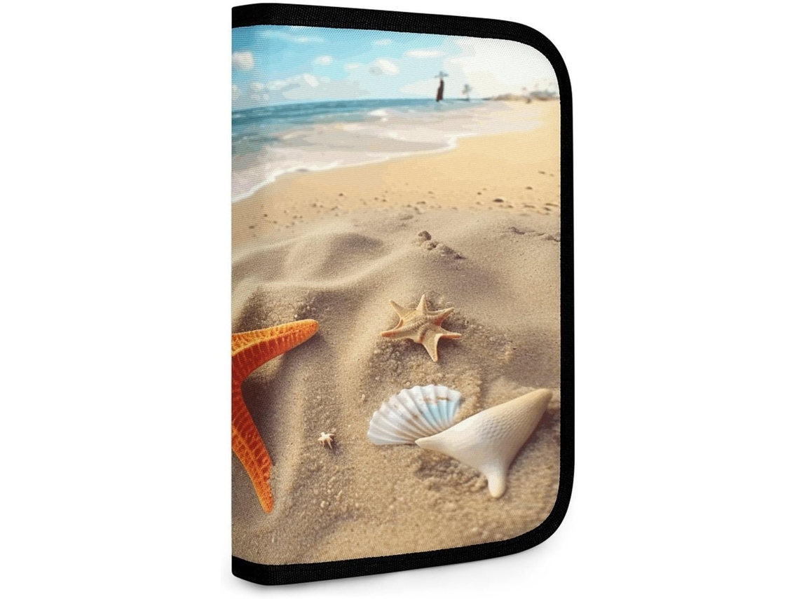 Bolsa dupla para ferramentas de praia, praia e estrelas-do-mar, bolsa de armazenamento pequena, bolsa de armazenamento multiuso.